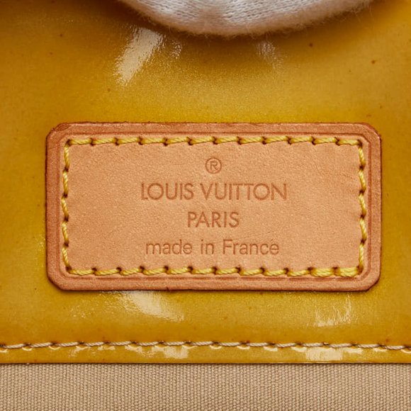 Louis Vuitton Monogram Vernis Reed PM Handbag M91144 Beige Patent Leather Wom... - Picture 10 of 12